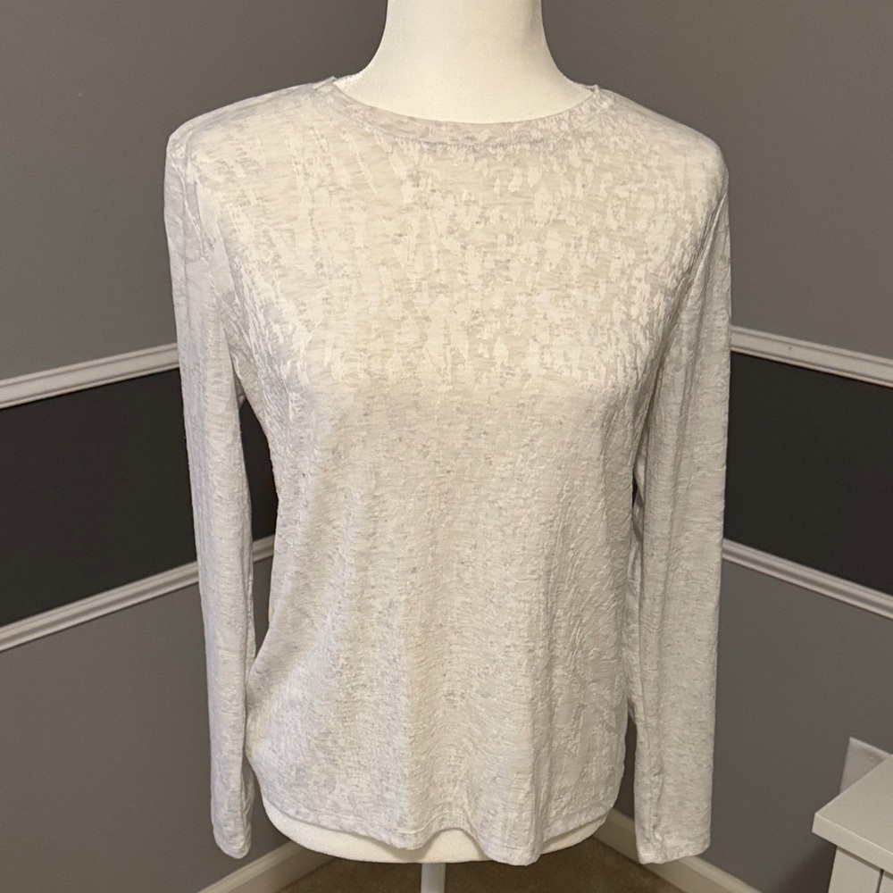 White Long Sleeve Women's Top